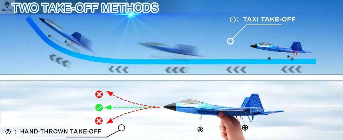 SU35 RC Plane with LED Lights and 2.4GHz Control-Yellow