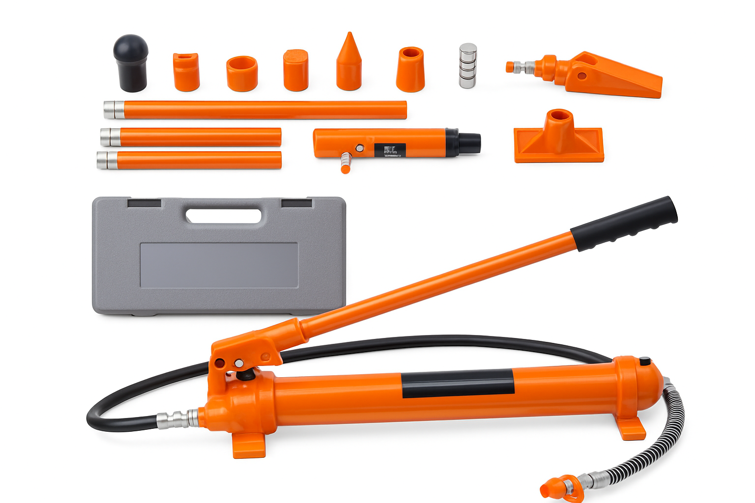 10/12 Ton Porta Power Hydraulic Jack Kit with 1.4m Hose