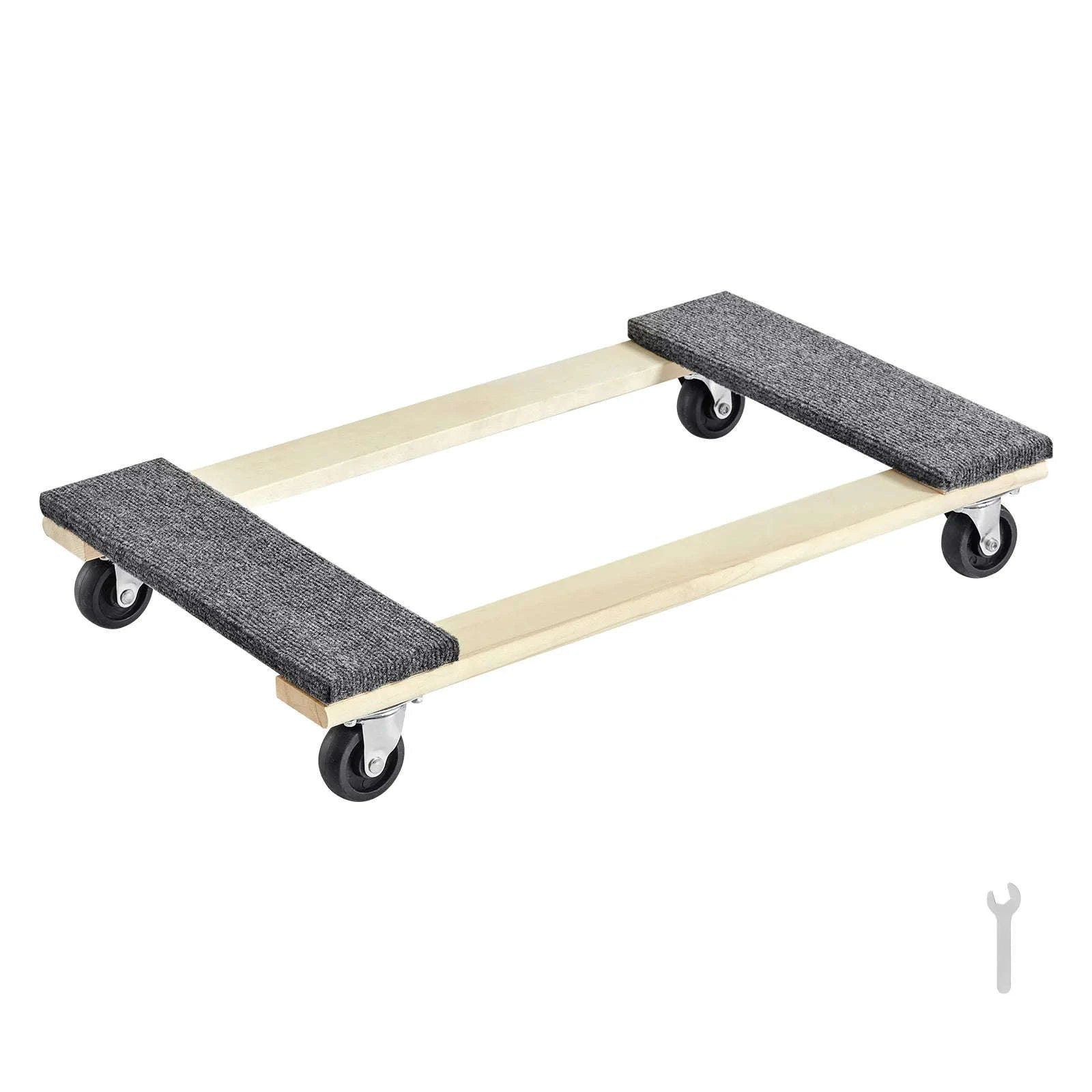 SucceBuy 1000lbs Furniture Moving Pallet Trolley Industrial Machinery Mover with PP Swivel Casters for Transporting Cargo Fridge-1PC / United States