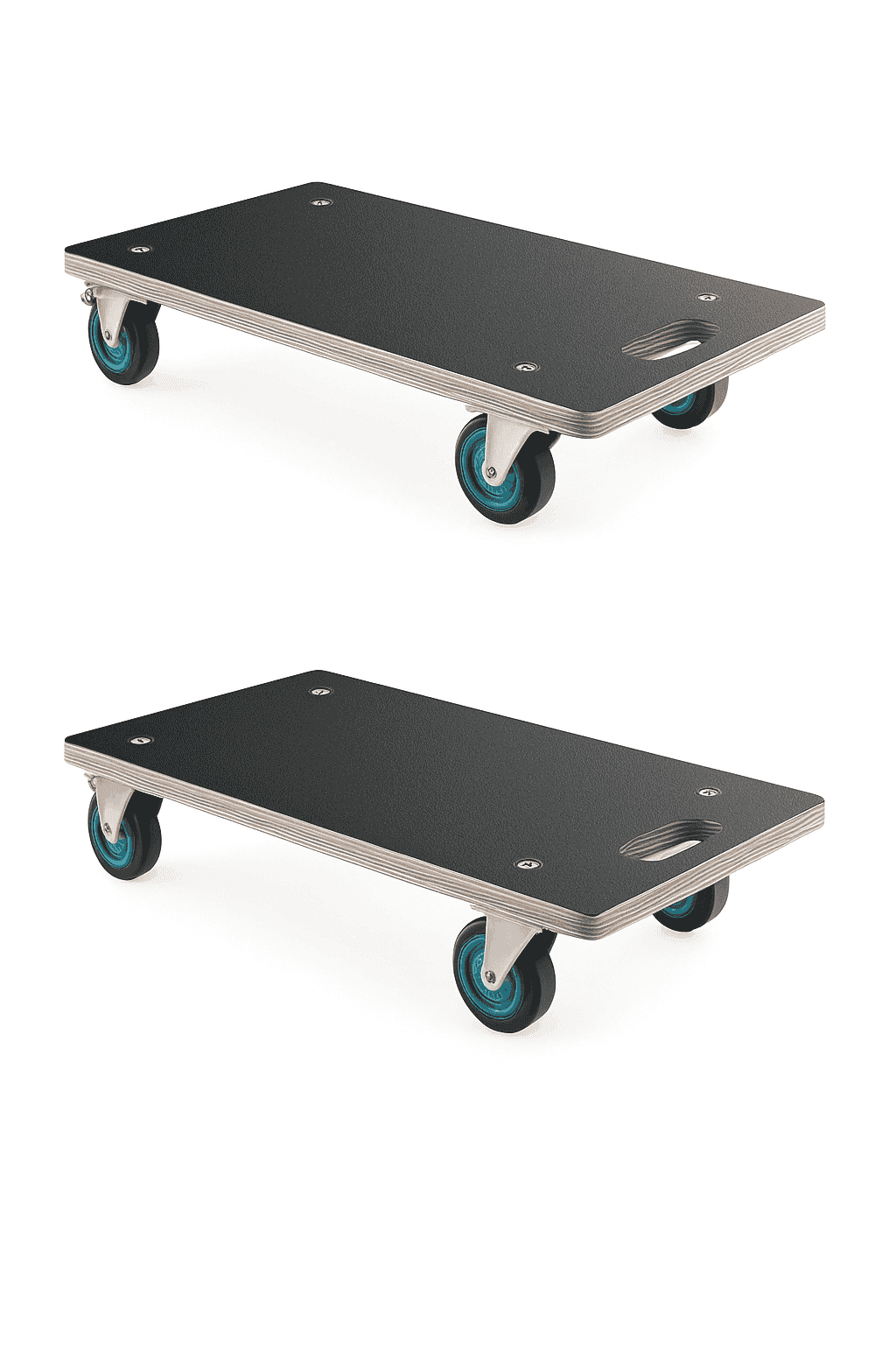 SucceBuy 2Pack Furniture Mover Dolly Fridge Moving Roller with 4TPR Wheels Rectangle Flat Dolly for Piano Washing Machine-2 Pack / CZECH REPUBLIC