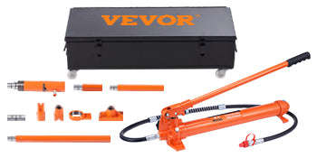 SucceBuy 4/10/12/20 Ton Power Hydraulic Cylinder Jack Autobody Frame Repair Tool Kit Automotive Truck Lifting  Heavy Equipment-12 Ton / United States