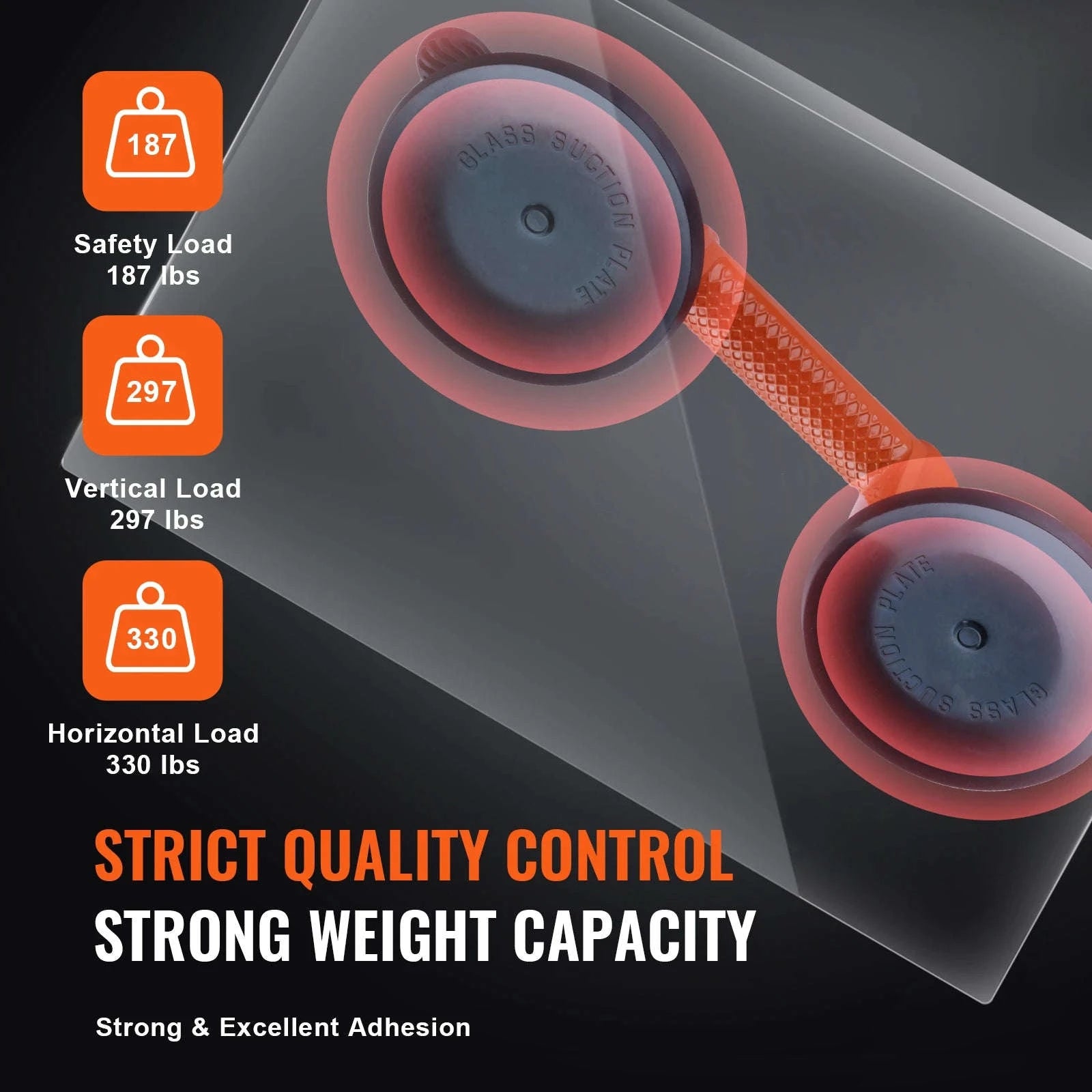 SucceBuy 4.7" Glass Vacuum Suction Cup Set (2 Pack)-2 pack / Poland