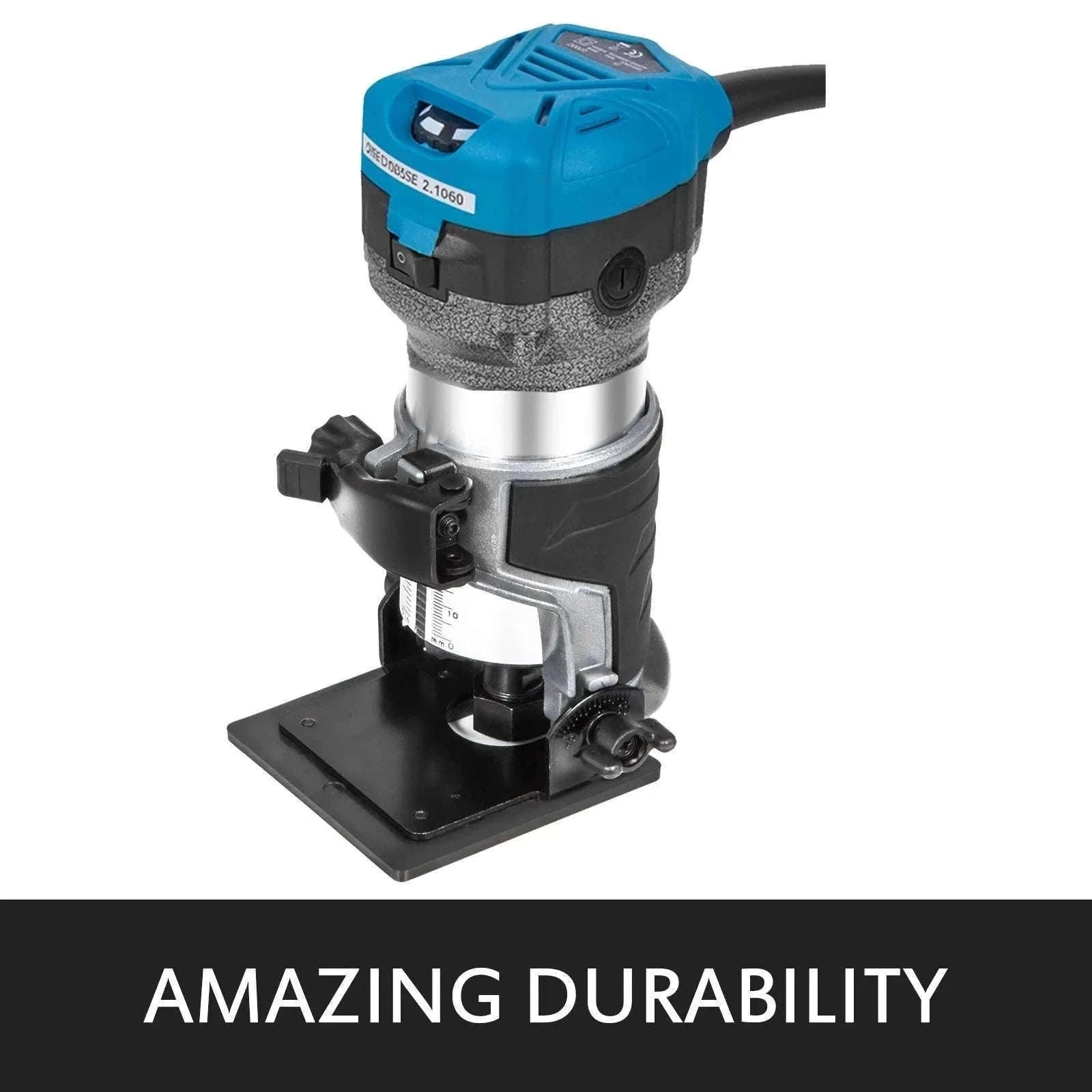 SucceBuy 800W Soft Start Compact Router Kit Variable Speed 10000-30000Rpm with Fixed Base, Plunge Base, Tilt Base and Offse Base-3 Bases / Germany