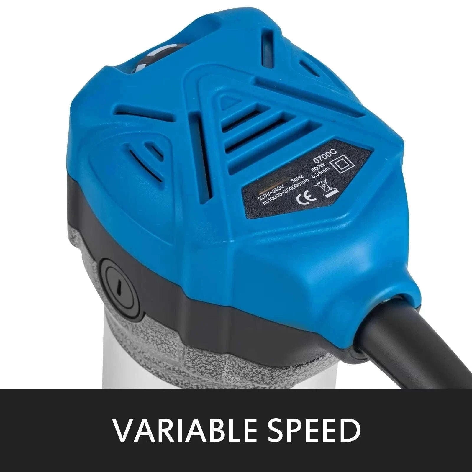 SucceBuy 800W Soft Start Compact Router Kit Variable Speed 10000-30000Rpm with Fixed Base, Plunge Base, Tilt Base and Offse Base-3 Bases / Germany