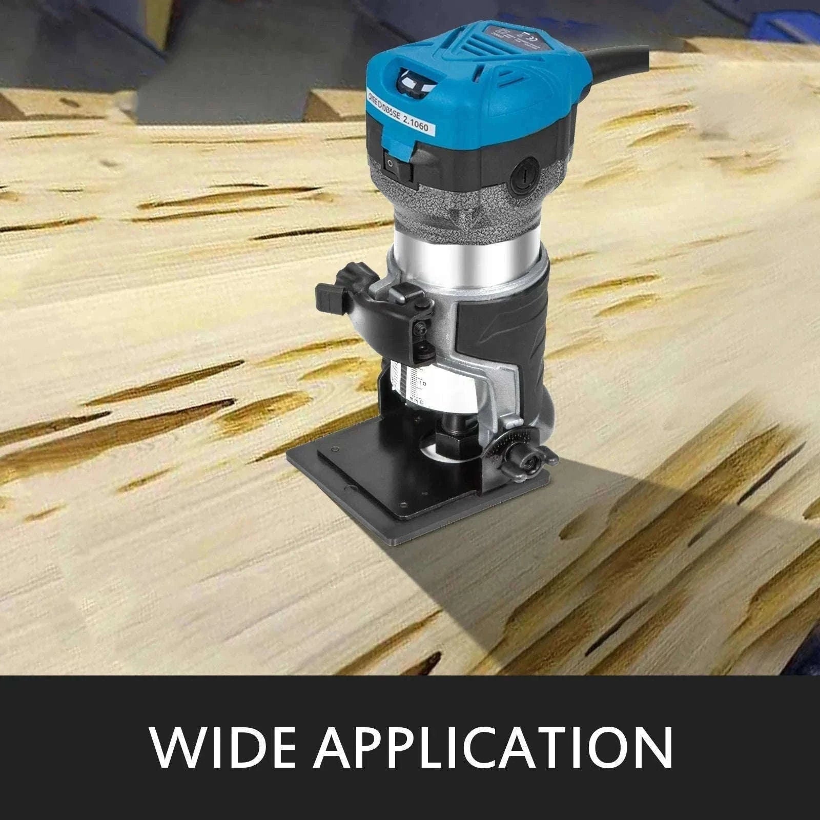 SucceBuy 800W Soft Start Compact Router Kit Variable Speed 10000-30000Rpm with Fixed Base, Plunge Base, Tilt Base and Offse Base-3 Bases / Germany