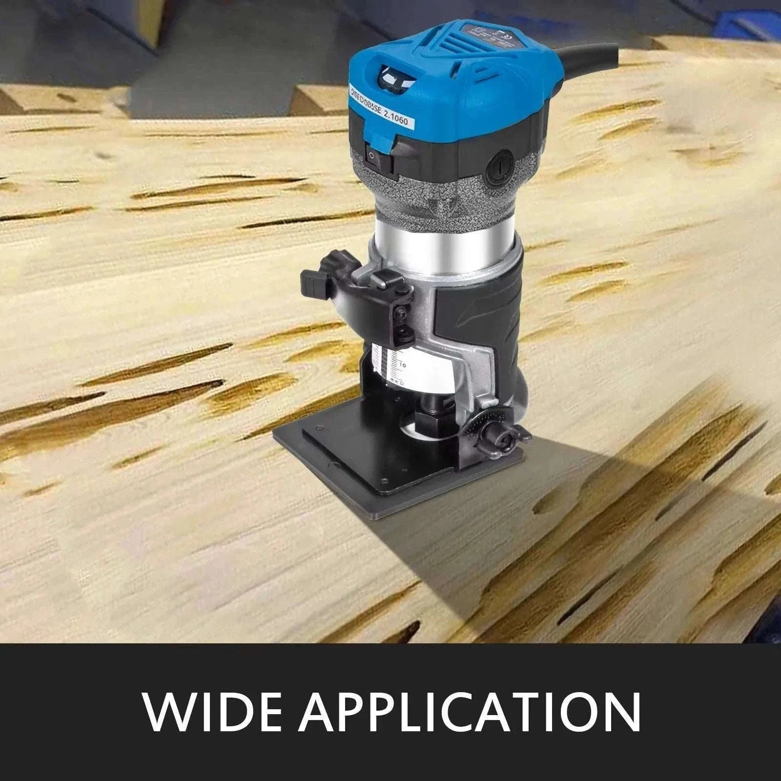 SucceBuy 800W Soft Start Compact Router Kit Variable Speed 10000-30000Rpm with Fixed Base, Plunge Base, Tilt Base and Offse Base-3 Bases / Germany
