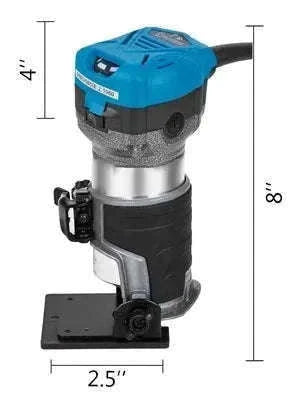 SucceBuy 800W Soft Start Compact Router Kit Variable Speed 10000-30000Rpm with Fixed Base, Plunge Base, Tilt Base and Offse Base-3 Bases / Germany