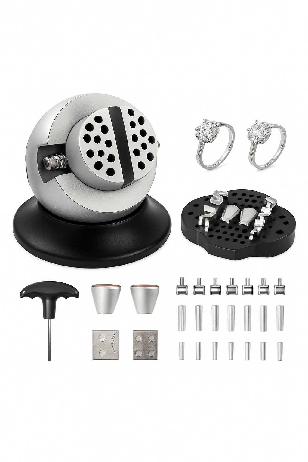 Ball Vise Engraving Block with 360° Rotation for Jewelry Work
