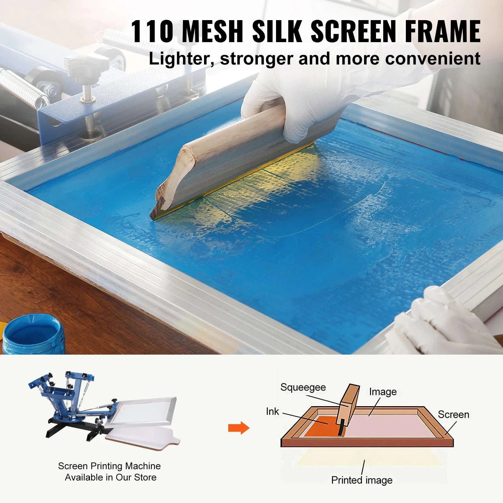 SucceBuy Screen Printing Kit with Aluminum Frames and Mesh-3 Different Pieces / Poland