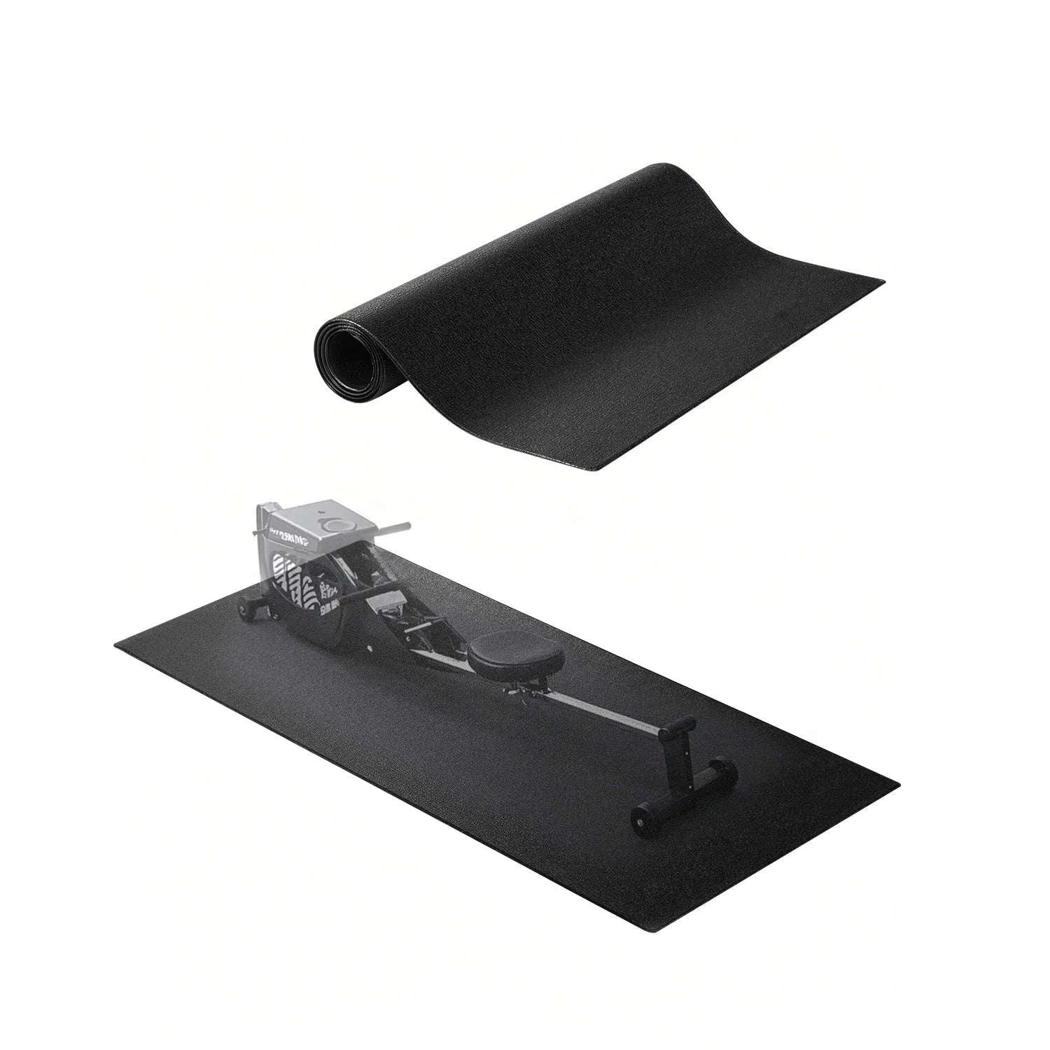 SucceBuy Treadmill Mat for Carpet Floor 0.16/0.24 in Thickness High Density PVC Waterproof Non-slip Mat for Elliptical Home Gym-23.62x51.18in 0.16in / United States