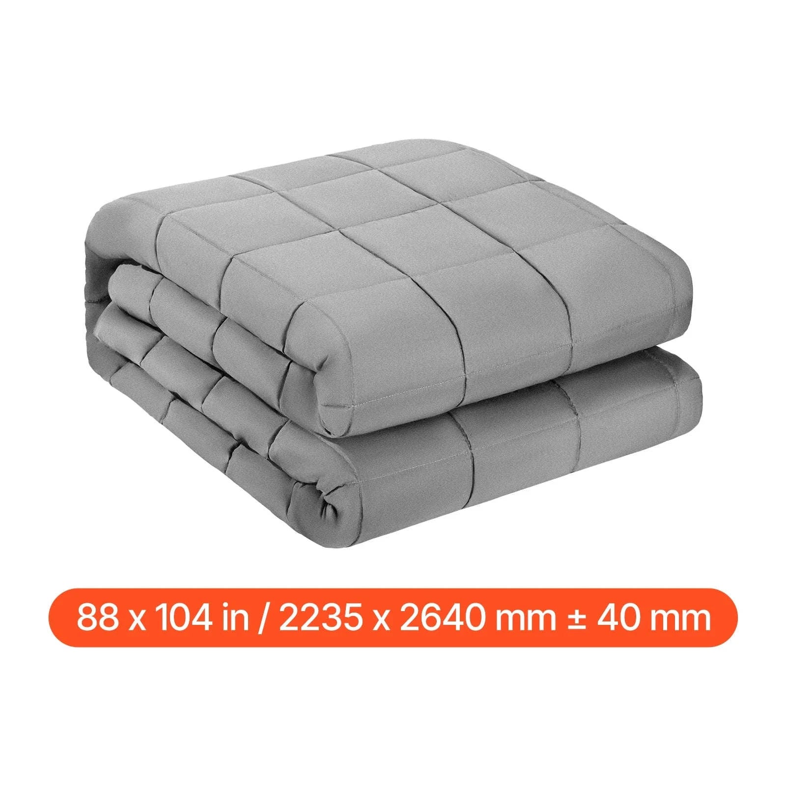 SucceBuy Weighted Blanket 20lb 88x104in King Size Cooling Breathable Blanket w/ Glass Beads All-Season Use for 200-250lb Adults-25lbs 88x104inch / United States
