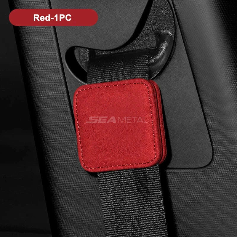 Suede Car Seat Belt Clip Extender-Brown