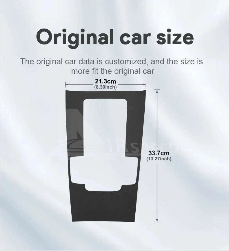 Suede Gear Shift Panel Sticker for Mazda 3 Axela 2019-2025-Black LHD RHD / Germany