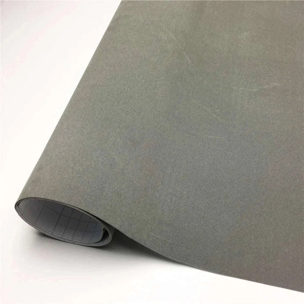 Suede Velvet Vinyl Wrap Film for Vehicle Interior-10X135 CM / Black