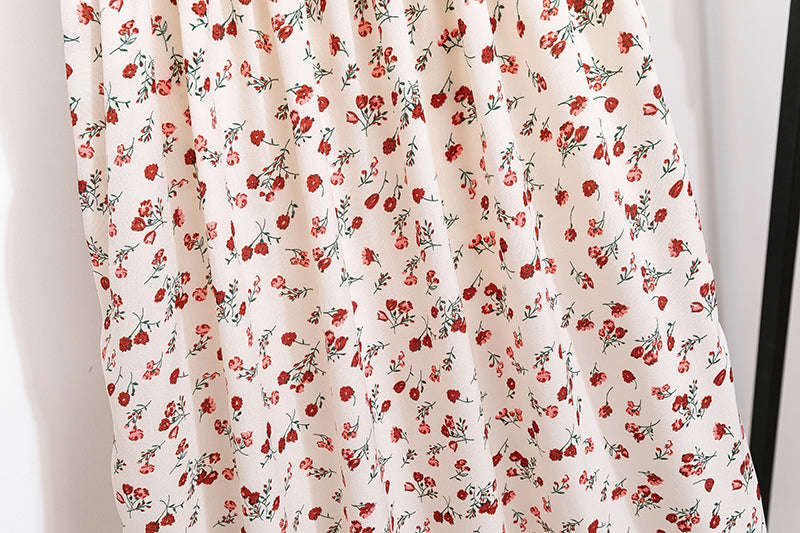 Summer Chiffon Midi Dress for Women-Yellow / One Size