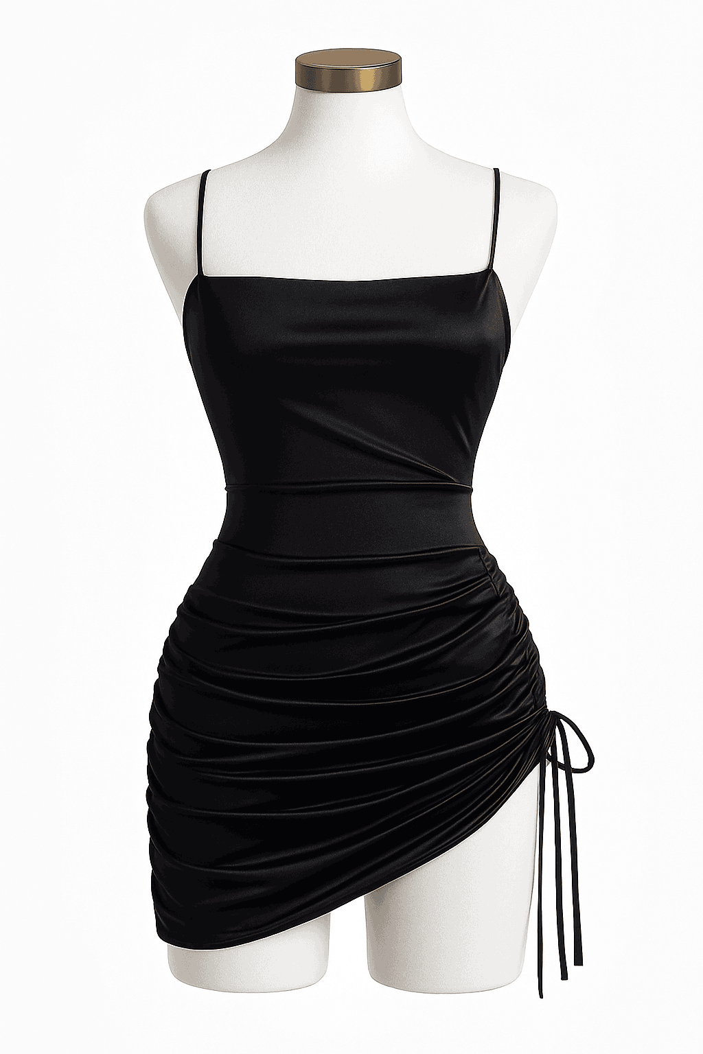 Summer Lace-Up Halter Bodycon Dress for Confident Warm-Weather Style-S / black