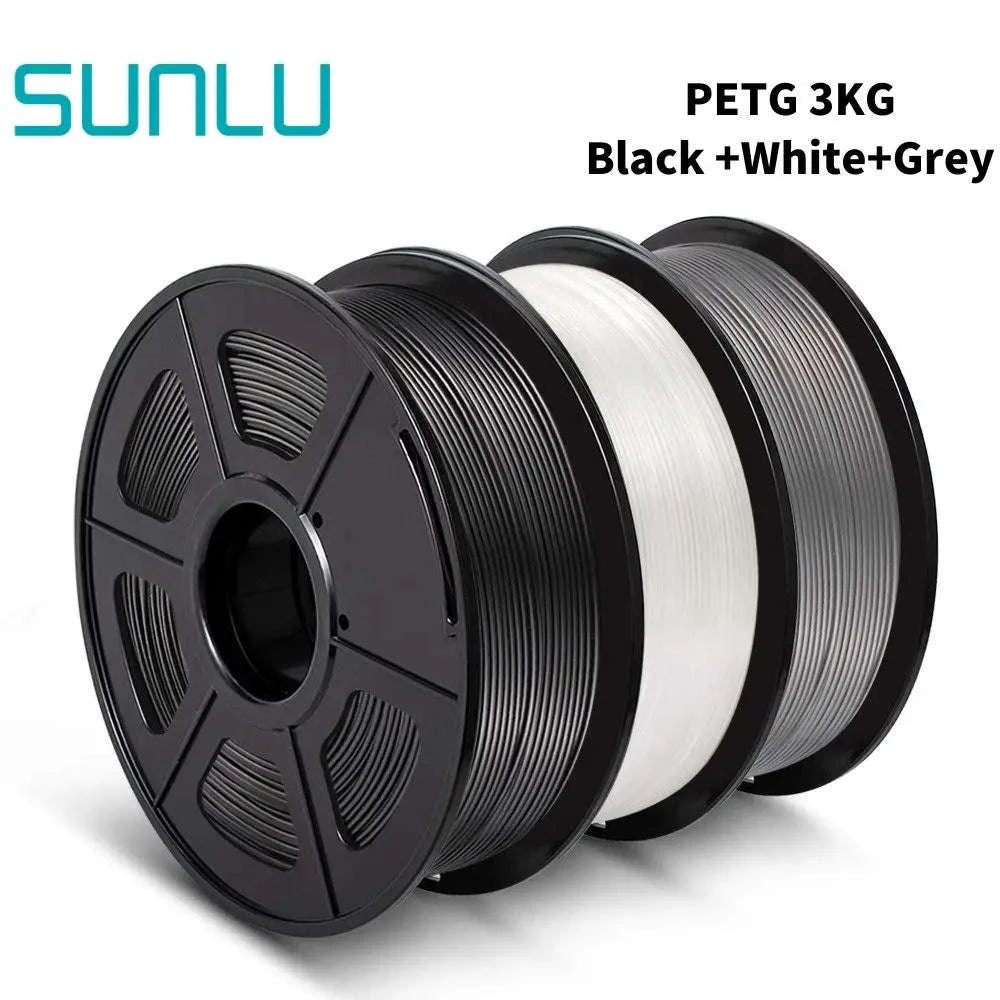 SUNLU PETG 3D Filament 1KG (3 Rolls) 1.75mm-PETG-WT-3KG / United States