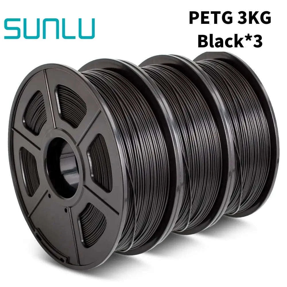 SUNLU PETG 3D Filament 1KG (3 Rolls) 1.75mm-PETG-WT-3KG / United States