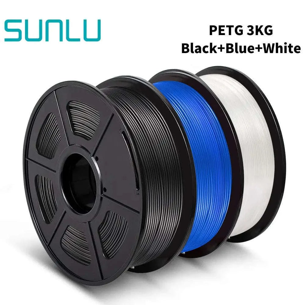 SUNLU PETG 3D Filament 1KG (3 Rolls) 1.75mm-PETG-WT-3KG / United States