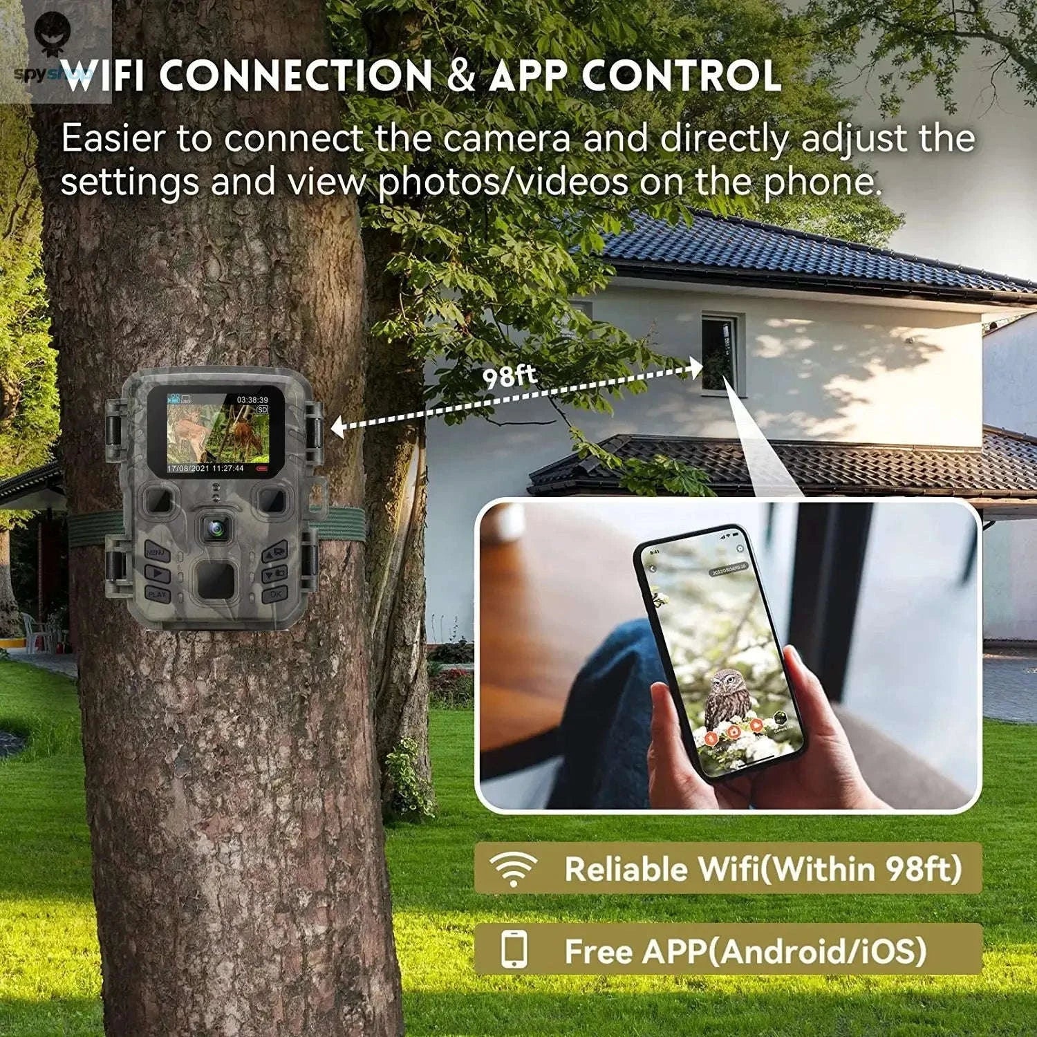 Suntekcam Hunting Trail Camera – 20MP Night Vision Wildlife Recorder-WIFI301