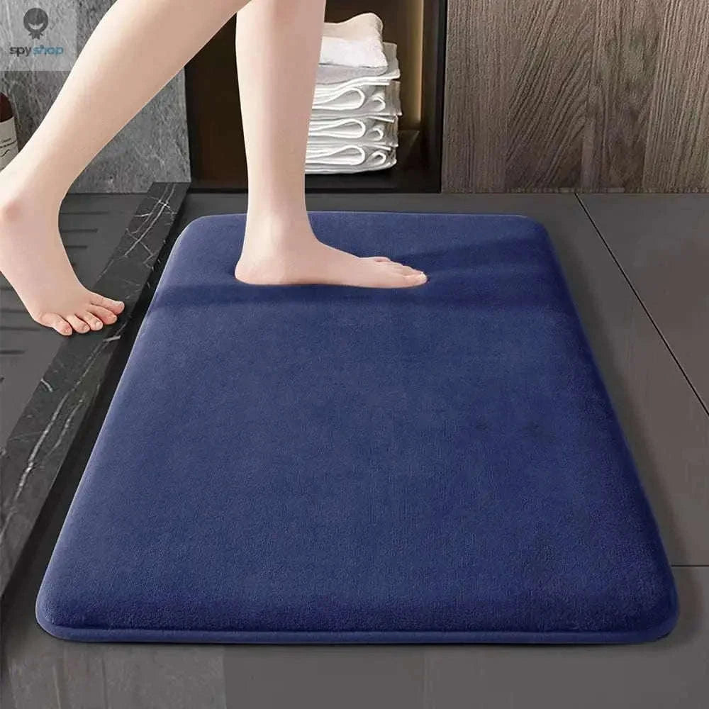 Super Absorbent Bath Mat – Coral Velvet Comfort and Non‑Slip Stability-01 white / 60cm x 200cm
