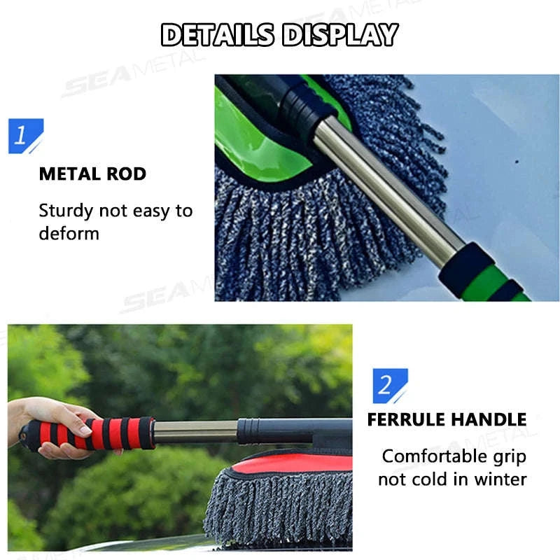 Super Absorbent Car Mop with Telescopic Handle-1pc / China Mainland