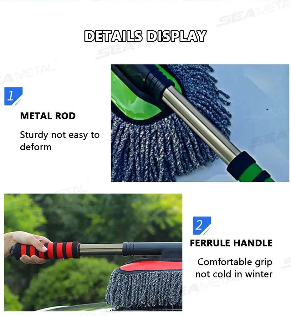Super Absorbent Car Mop with Telescopic Handle-1pc / China Mainland