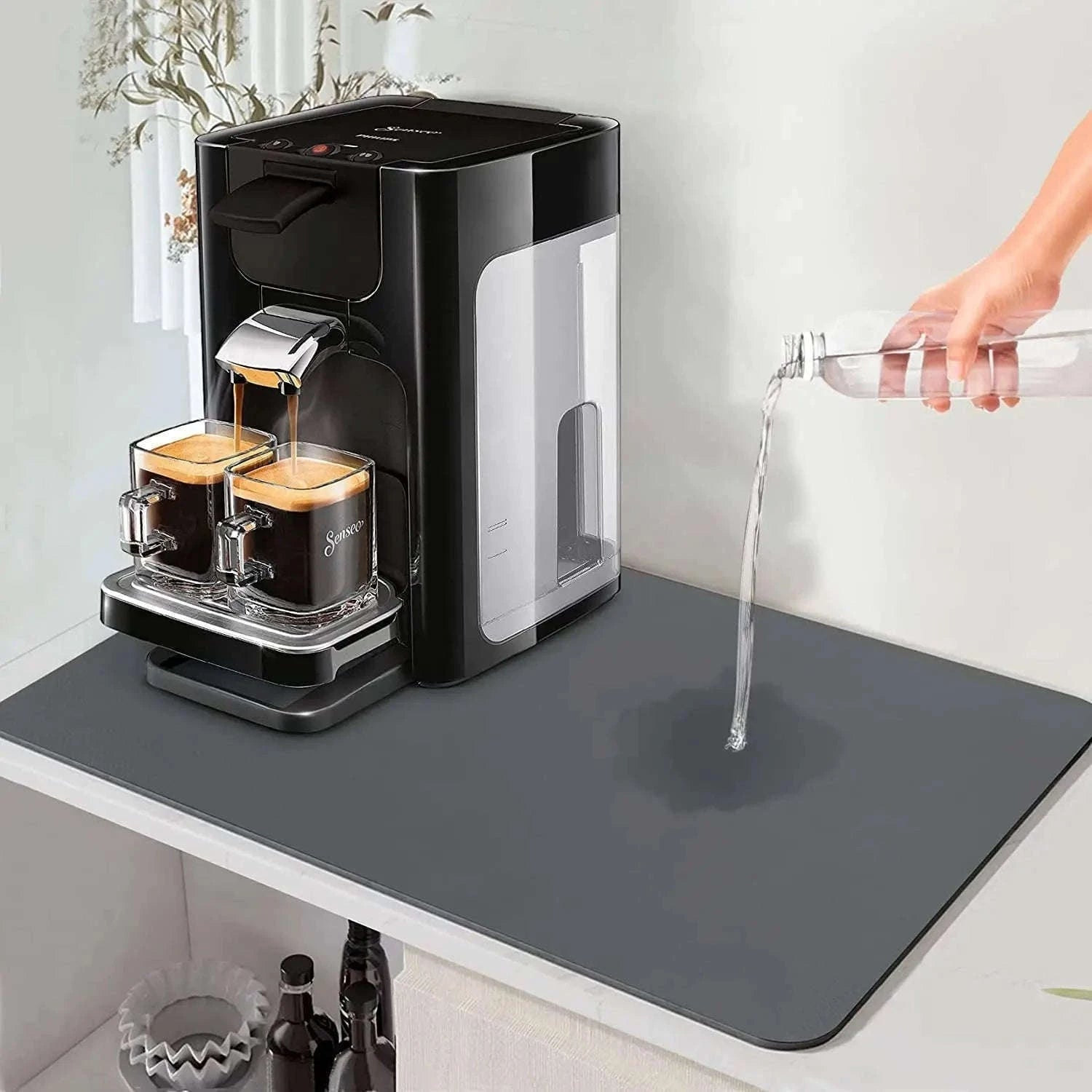 Super Absorbent Diatom Mud Drying Mat for Cleaner Countertops-Summer Monsoon / 60x50cm