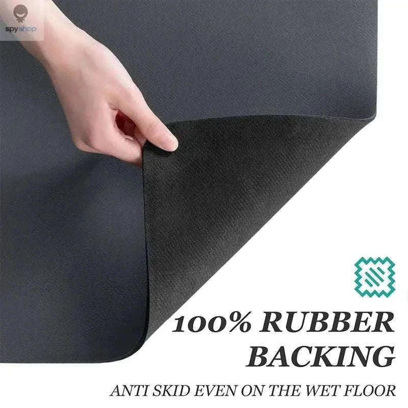Super Absorbent Kitchen Drying Mat with Non-Slip Moisture Control-black-2PCS / 20X30CM