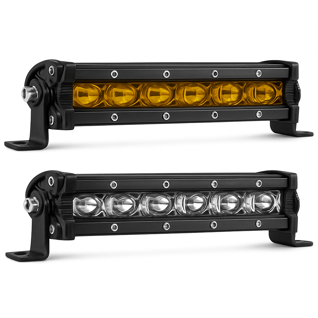 Barra de Luz LED Super Brilhante Offroad 8" 12V 24V Farol Barra LED de Trabalho para Lada Caminhão 4x4 SUV ATV Carro Luz de Nevoeiro para Condução