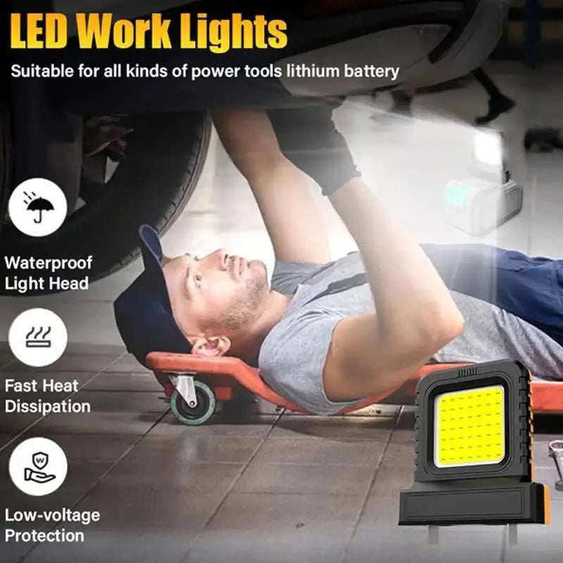 Super Bright LED Work Light for 20-21V Li-ion Battery-B 2Pcs / China Mainland