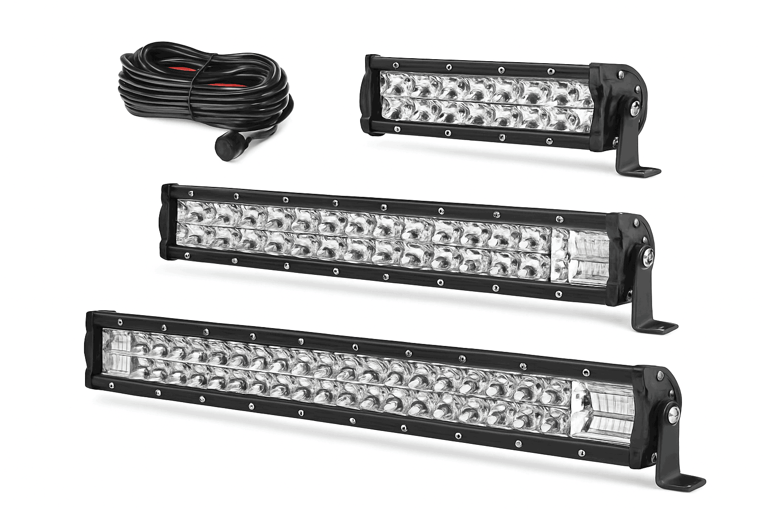 Super Slim Dual Row LED Light Bar Combo Beam 12V 24V-12D 7 inch 60W