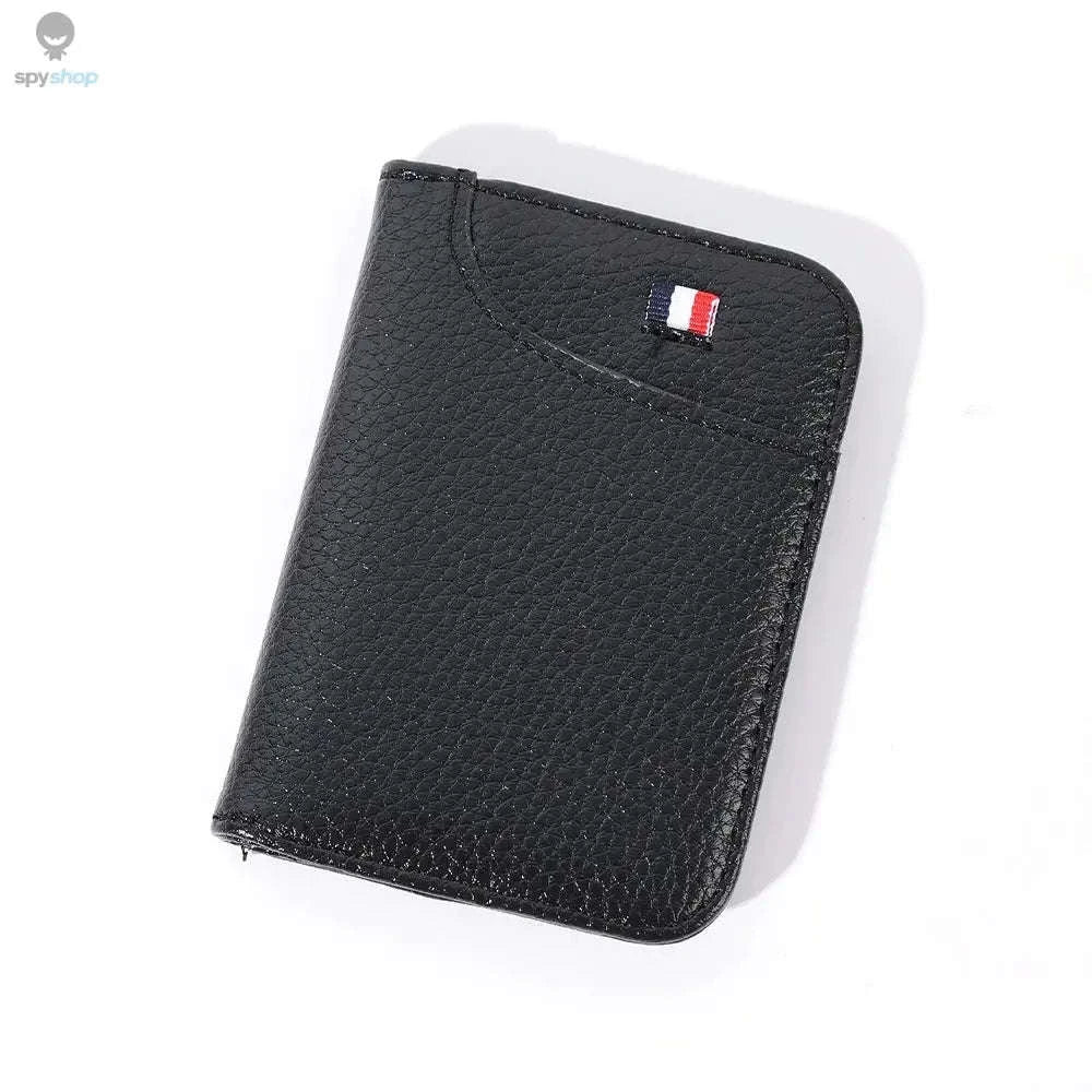 Super Slim PU Leather Card Wallet-black