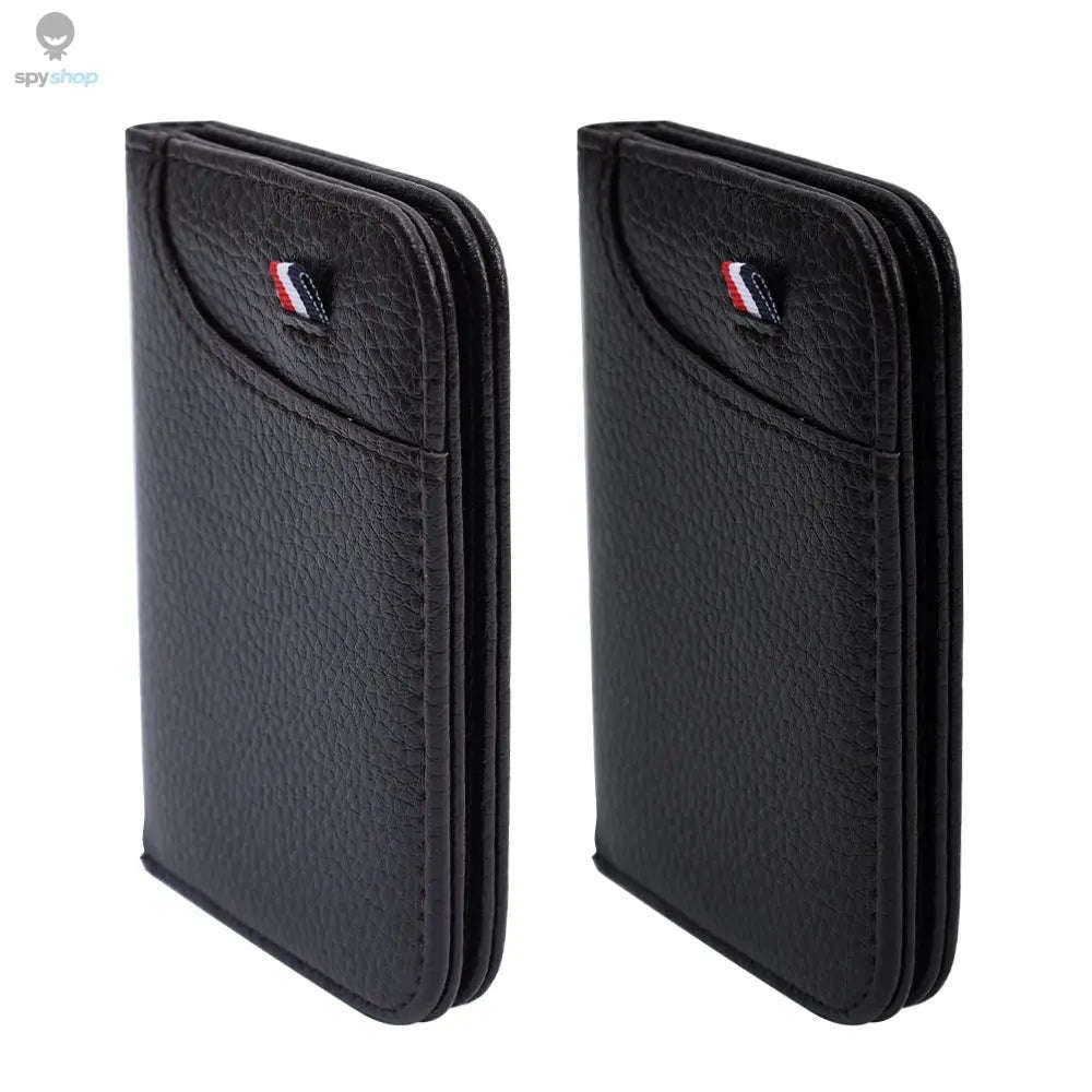 Super Slim PU Leather Card Wallet for Everyday Carry-black