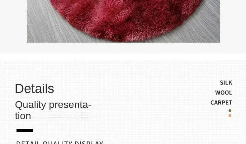 Super Soft Plush Round Rug Mat for Cozy Home Comfort-blue / 100x100cm