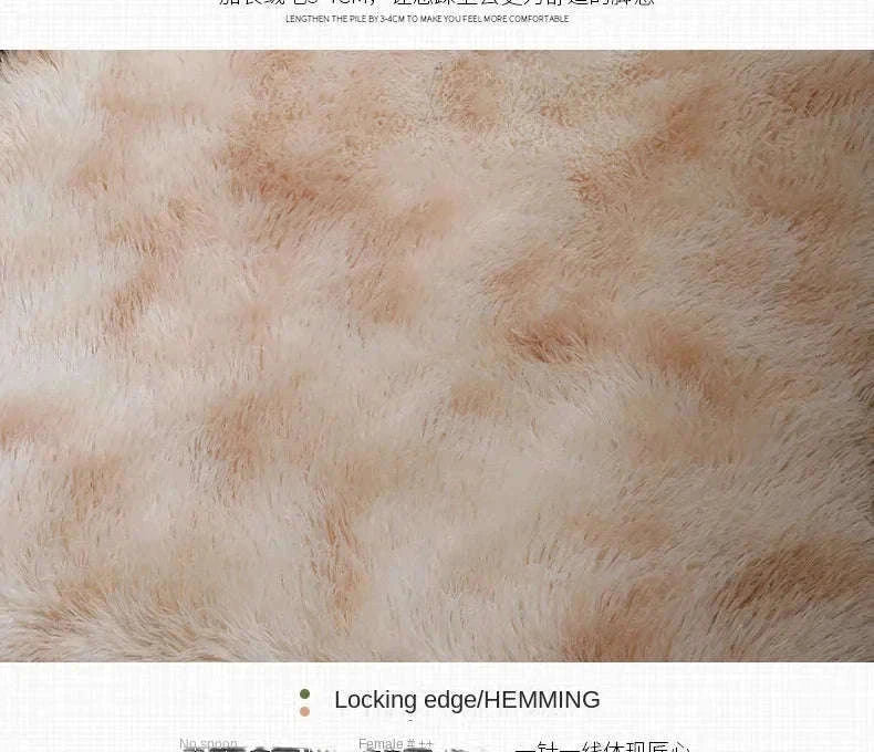 Super Soft Plush Round Rug Mat for Cozy Home Comfort-blue / 100x100cm
