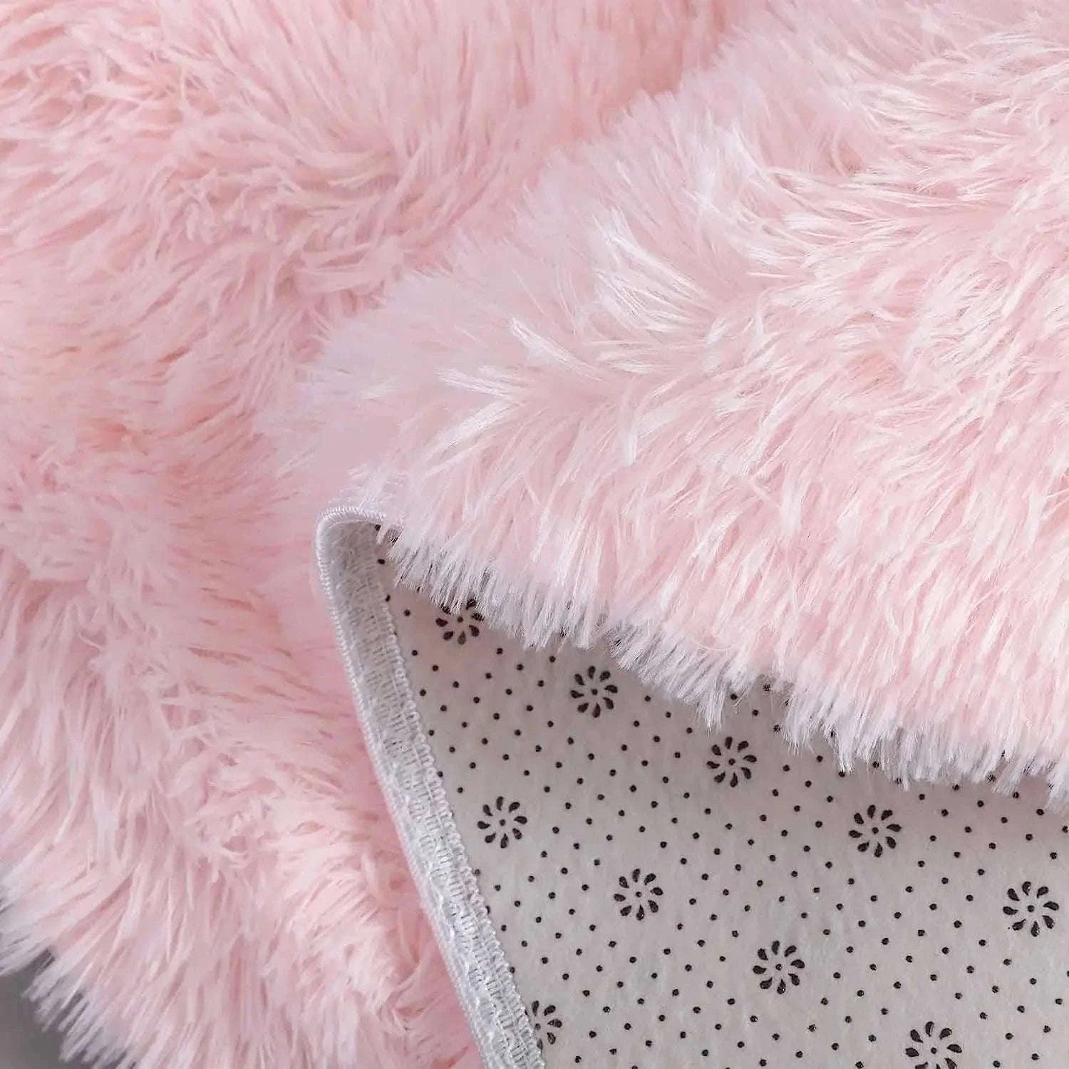 Super Soft Plush Round Rug Mat for Cozy Home Comfort-blue / 100x100cm