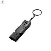 Survival Whistle Keychain – Triple-Tube Emergency Alarm for Outdoor Safety-Grey
