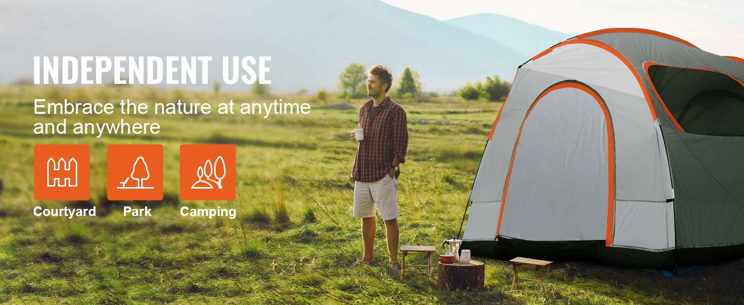 SUV Camping Tent 8x8 ft Waterproof Double Layer Car Tent-United States