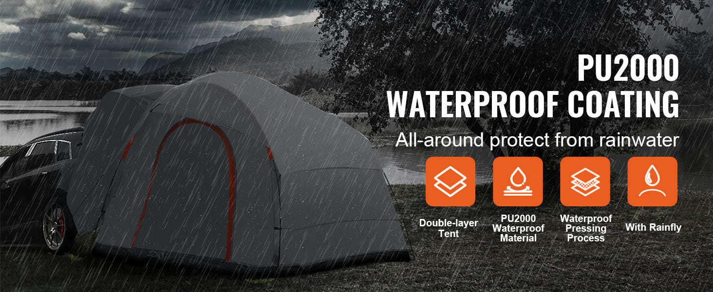 SUV Camping Tent Attachment for Rear Hatch-United States
