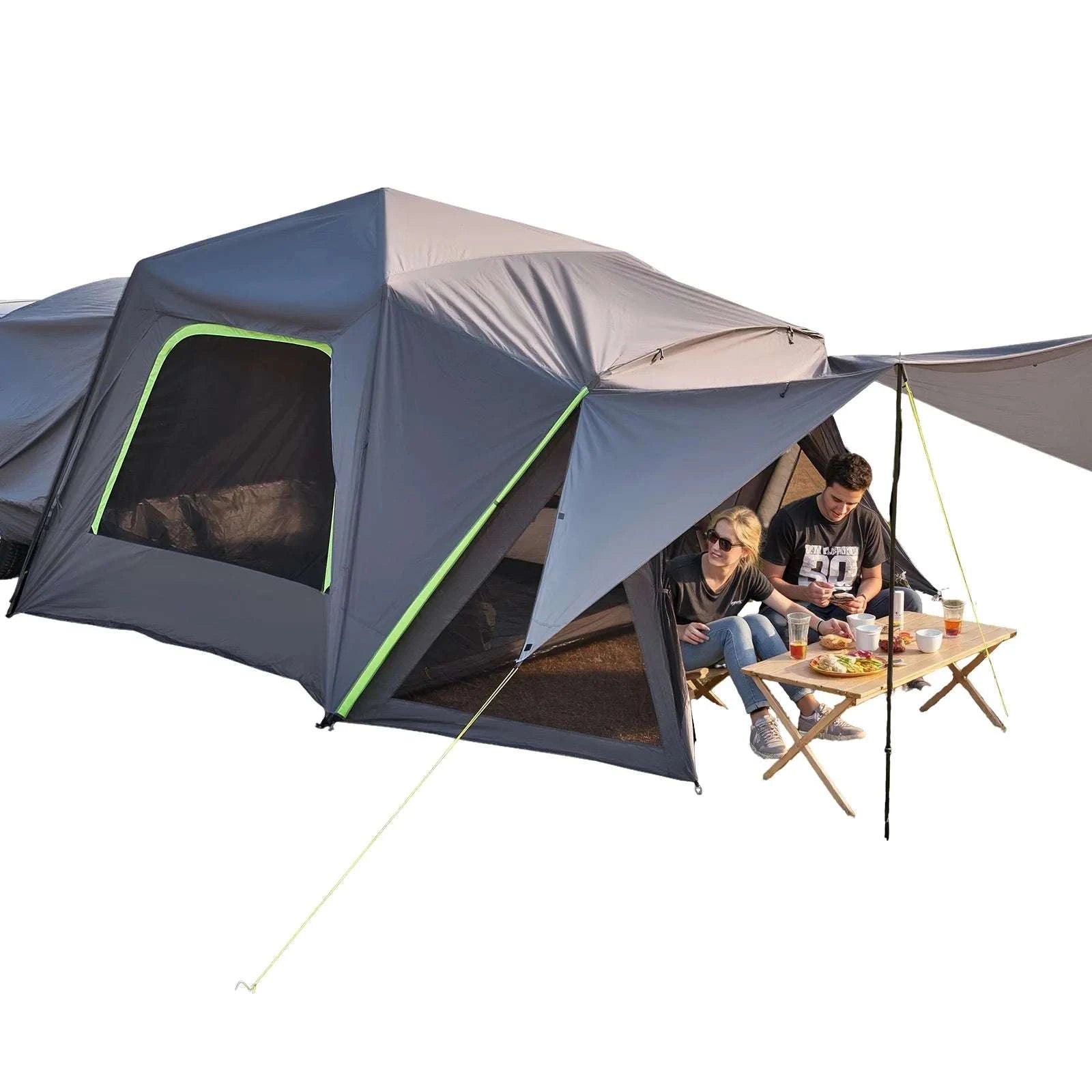SUV Camping Tent with Awning – Waterproof Double Layer for 5–8-10x10ft / Poland
