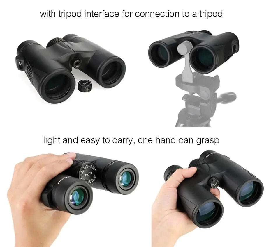 SV47 Waterproof Binoculars 8x/10x Wide View for Birdwatching & Travel-8X42mm