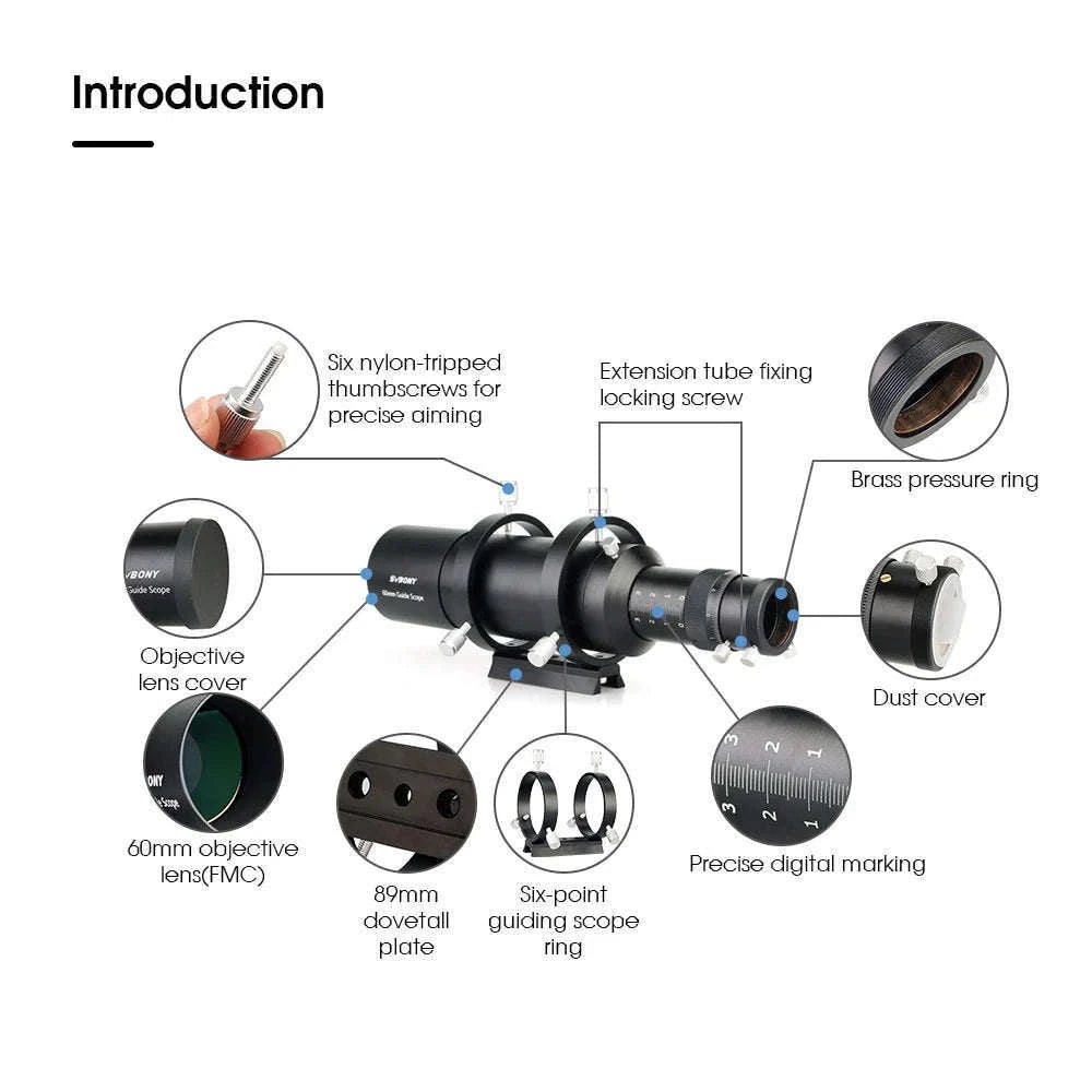 SVBONY SV106 Telescope Guide Scope for Precise Astrophotography-SV106 50mm