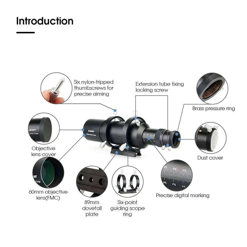 SVBONY SV106 Telescope Guide Scope for Precise Astrophotography-SV106 50mm