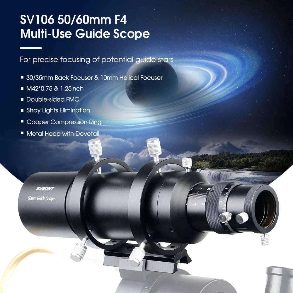 SVBONY SV106 Telescope Guide Scope for Precise Astrophotography-SV106 50mm