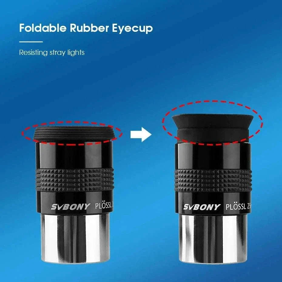 SVBONY SV131 1.25" Plossl Telescope Eyepiece for Clear Views-12mm