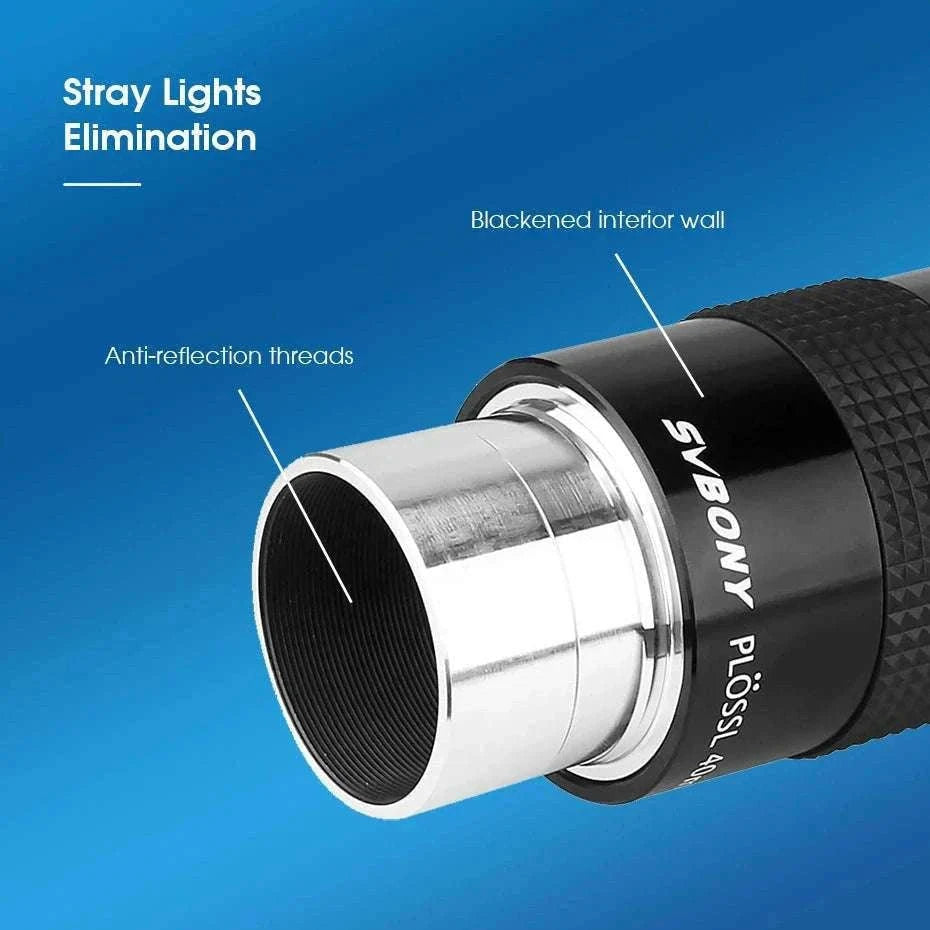 SVBONY SV131 1.25" Plossl Telescope Eyepiece for Clear Views-12mm