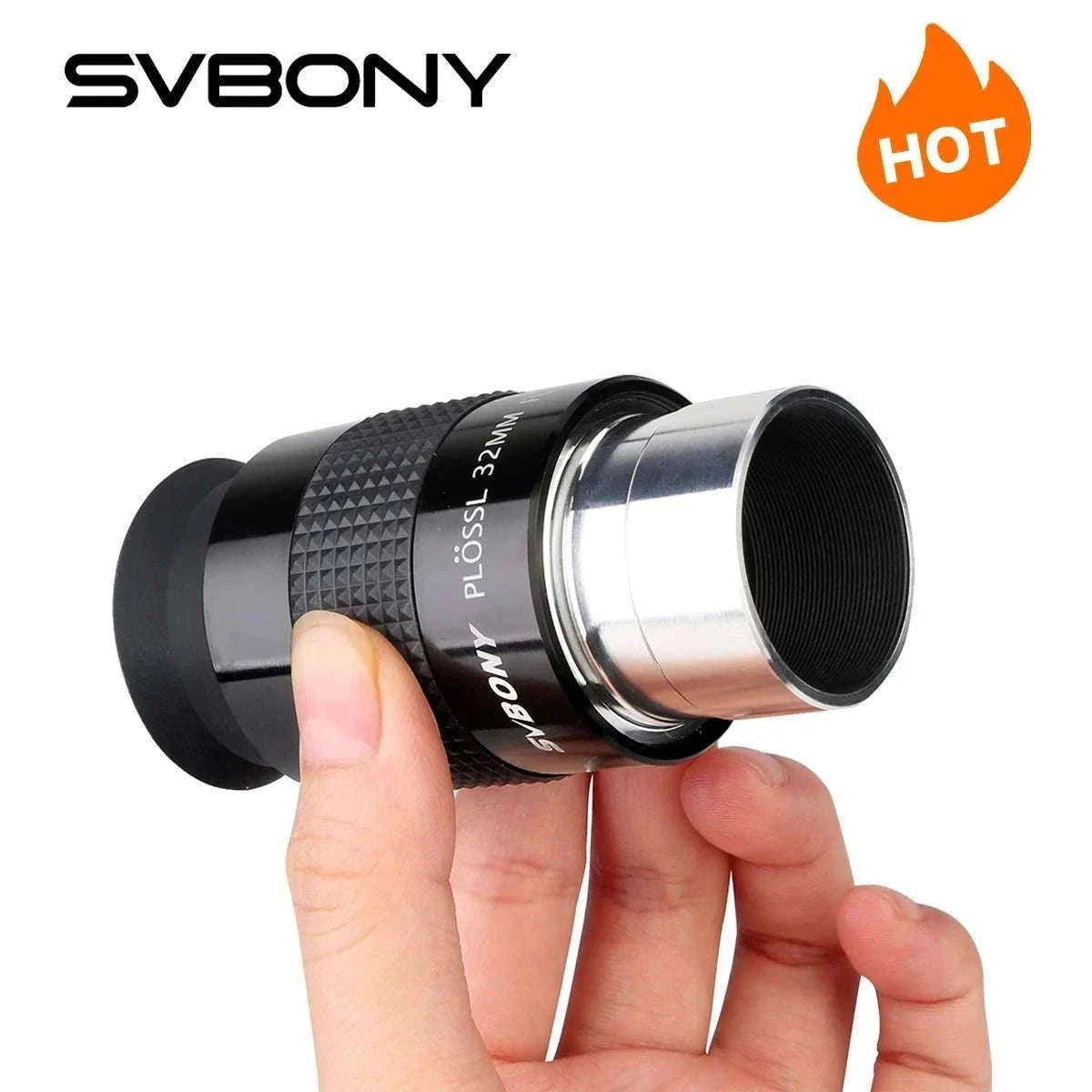 SVBONY SV131 1.25" Plossl Telescope Eyepiece for Clear Views-12mm