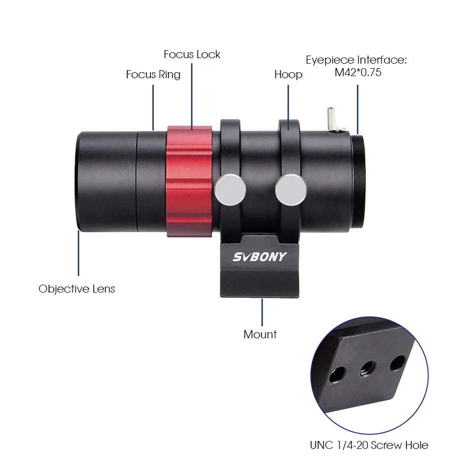SVBONY SV165 30mm f/4 Ultra-Mini Guide Scope-SV165