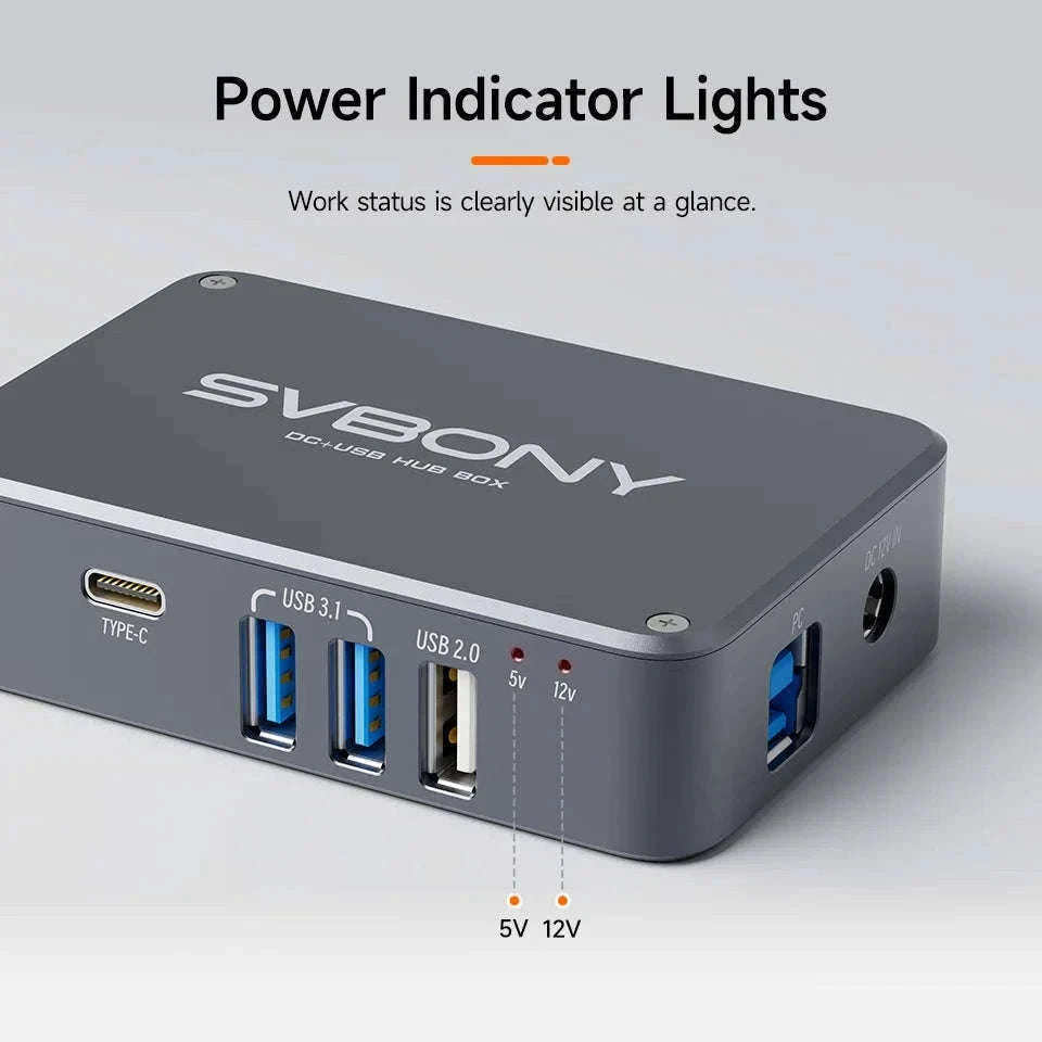 SVBONY SV241 Astronomy DC + USB Power Hub for Astrophotography-SV241X2 / CN